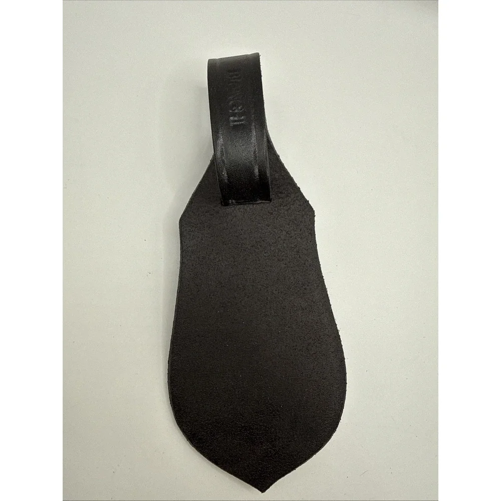 Bianchi Deluxe Key Case, Black Leather, Smooth Leather Keychain